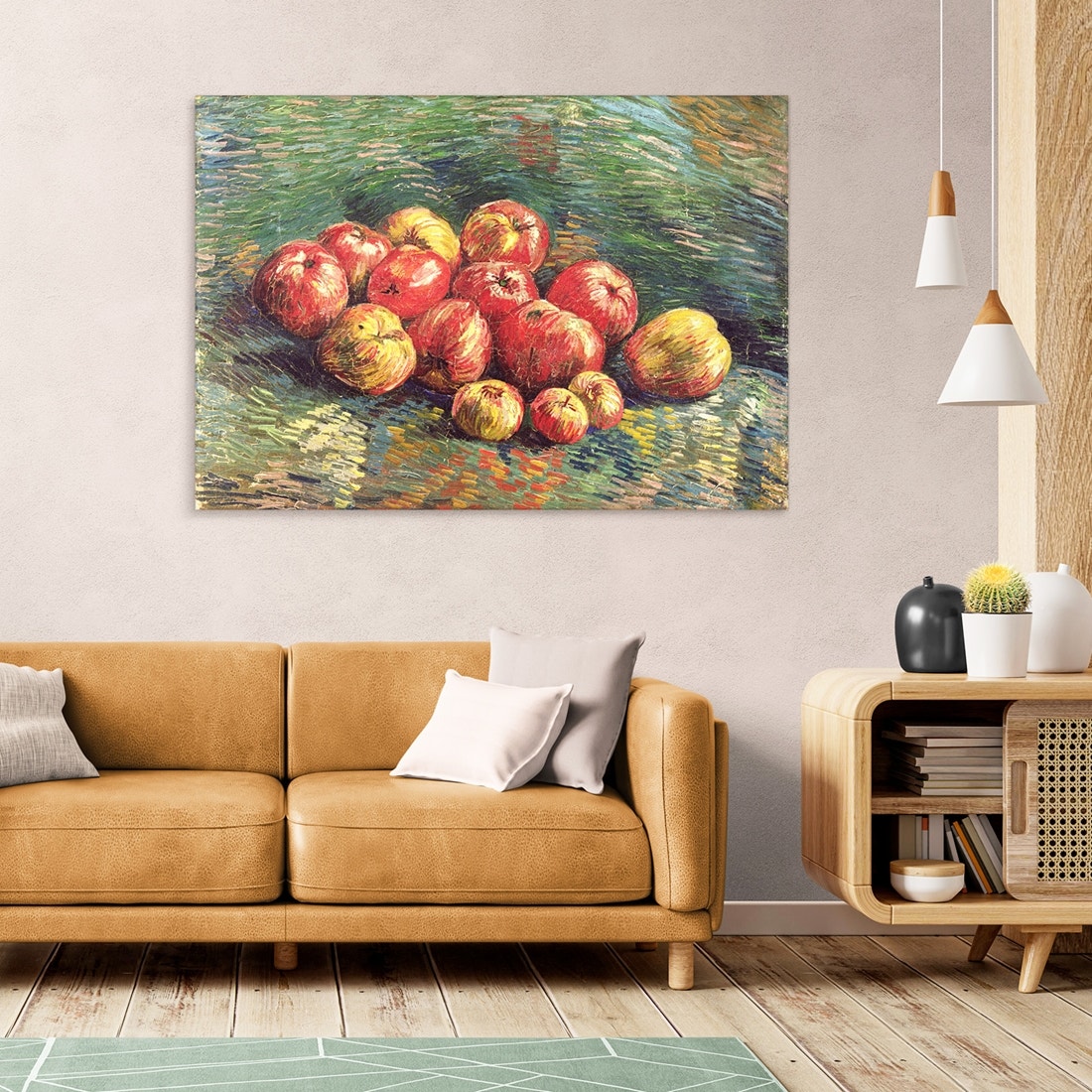 ภาพขึงเฟรมไม้พร้อมแขวน ARTPRINTSIAM - Vincent Van Gogh - Apples 115x80cm