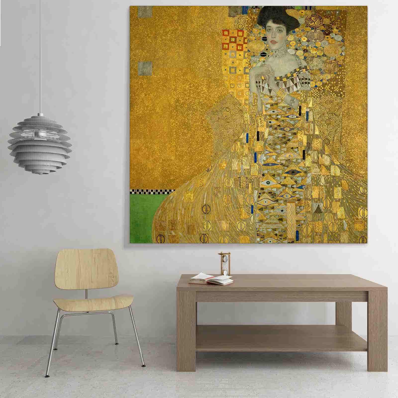 ภาพขึงเฟรมไม้พร้อมแขวน ARTPRINTSIAM - Gustav Klimt - Alley in the park of the palace Cummer 1912 80x80cm-1