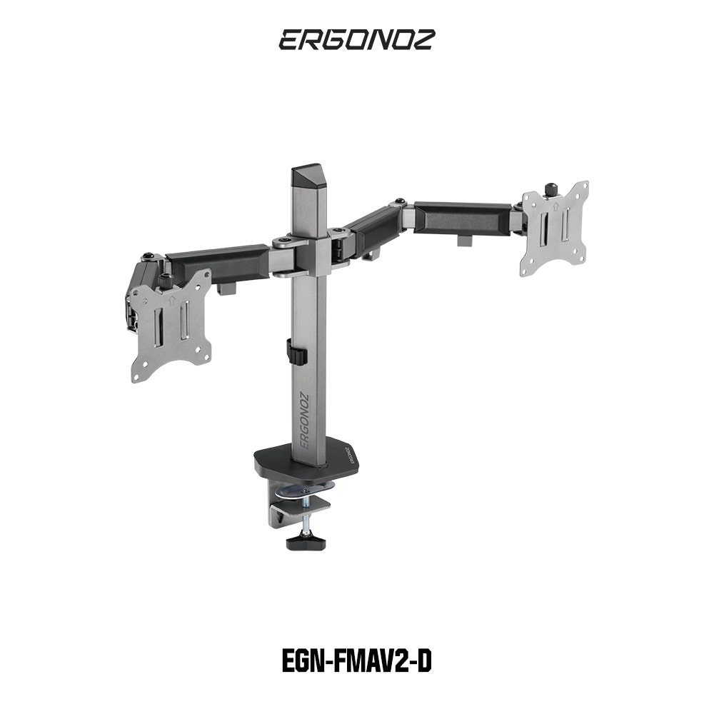 ERGONOZ Double Full Motion Arm V.2 Mornitor Arm-1