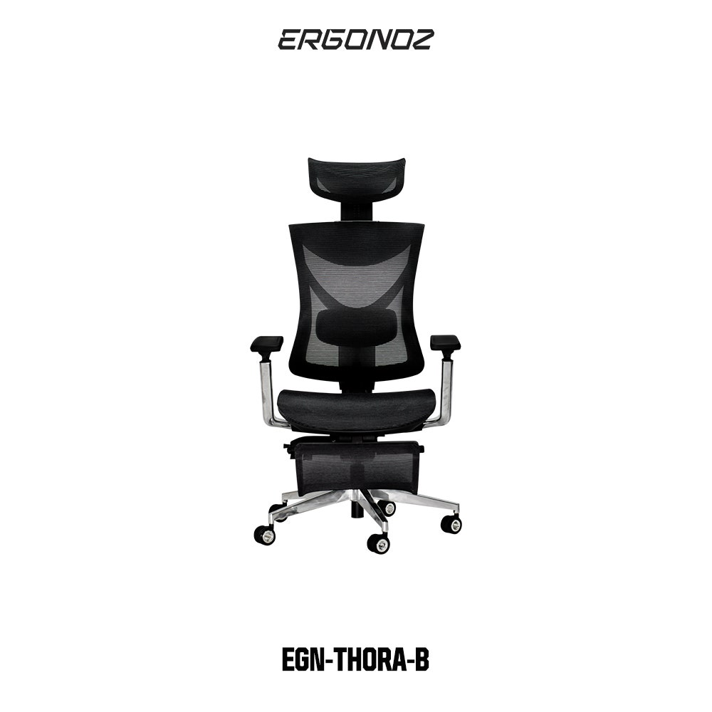 Ergonoz Thora Professional Ergonomic Chair (All Black)-1