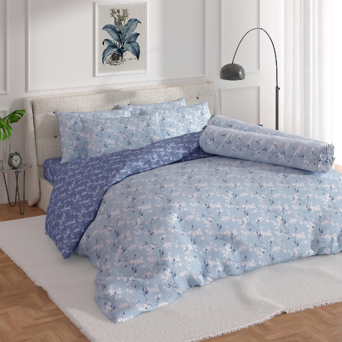 Microtex#Blueming#1 King Comforter#90x100 Inch#BLS -1