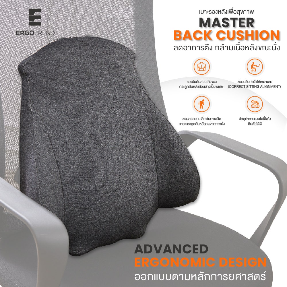 ERGOTREND เบาะรองหลังเพื่อสุขภาพ รุ่น Master back Cushion