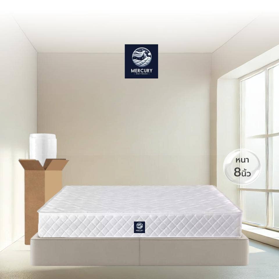 Mercury Mattress [อัดสุญญากาศ] ที่นอนสปริง รุ่น Lisbon ความหนา 8 นิ้ว ขนาด 6 ฟุต-1