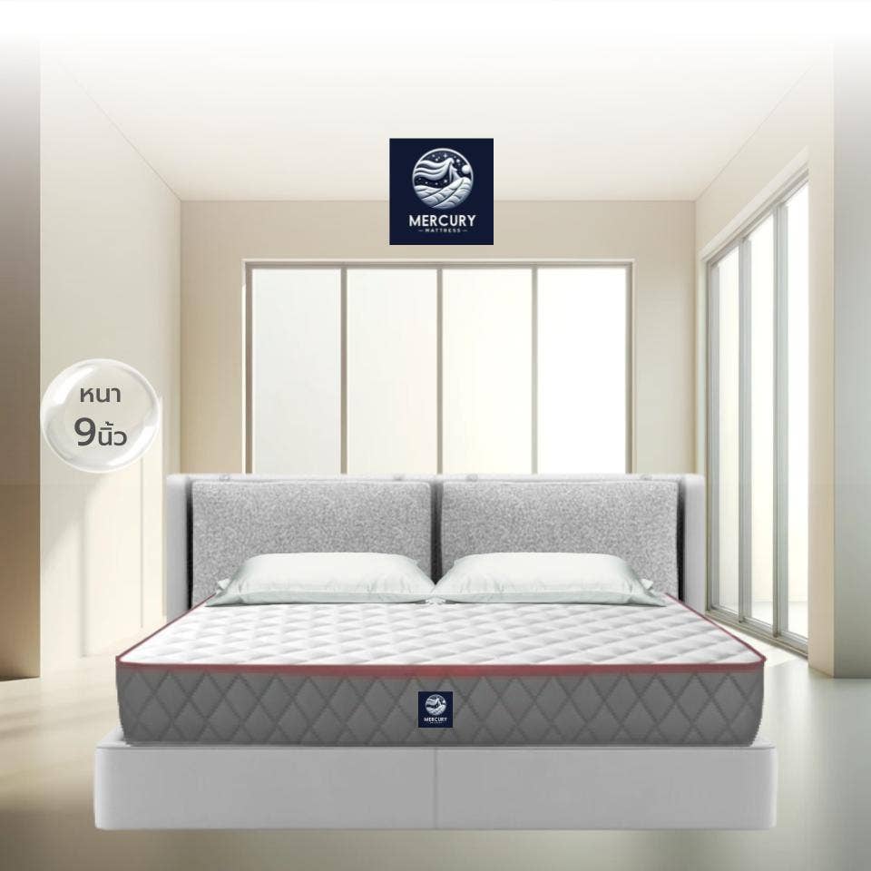 Mercury Mattress ที่นอนพ็อกเก็ตสปริง รุ่น Luxor หนา 9 นิ้ว ขนาด 3.5 ฟุต