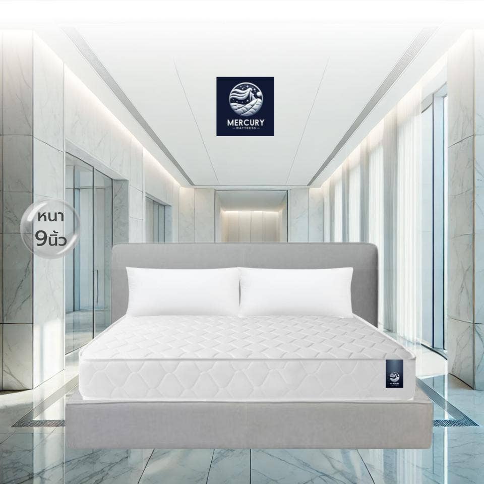 Mercury Mattress ที่นอนสปริงเสริมยางพาราแท้ รุ่น Warsaw ความหนา 9 นิ้ว ขนาด 6 ฟุต-1