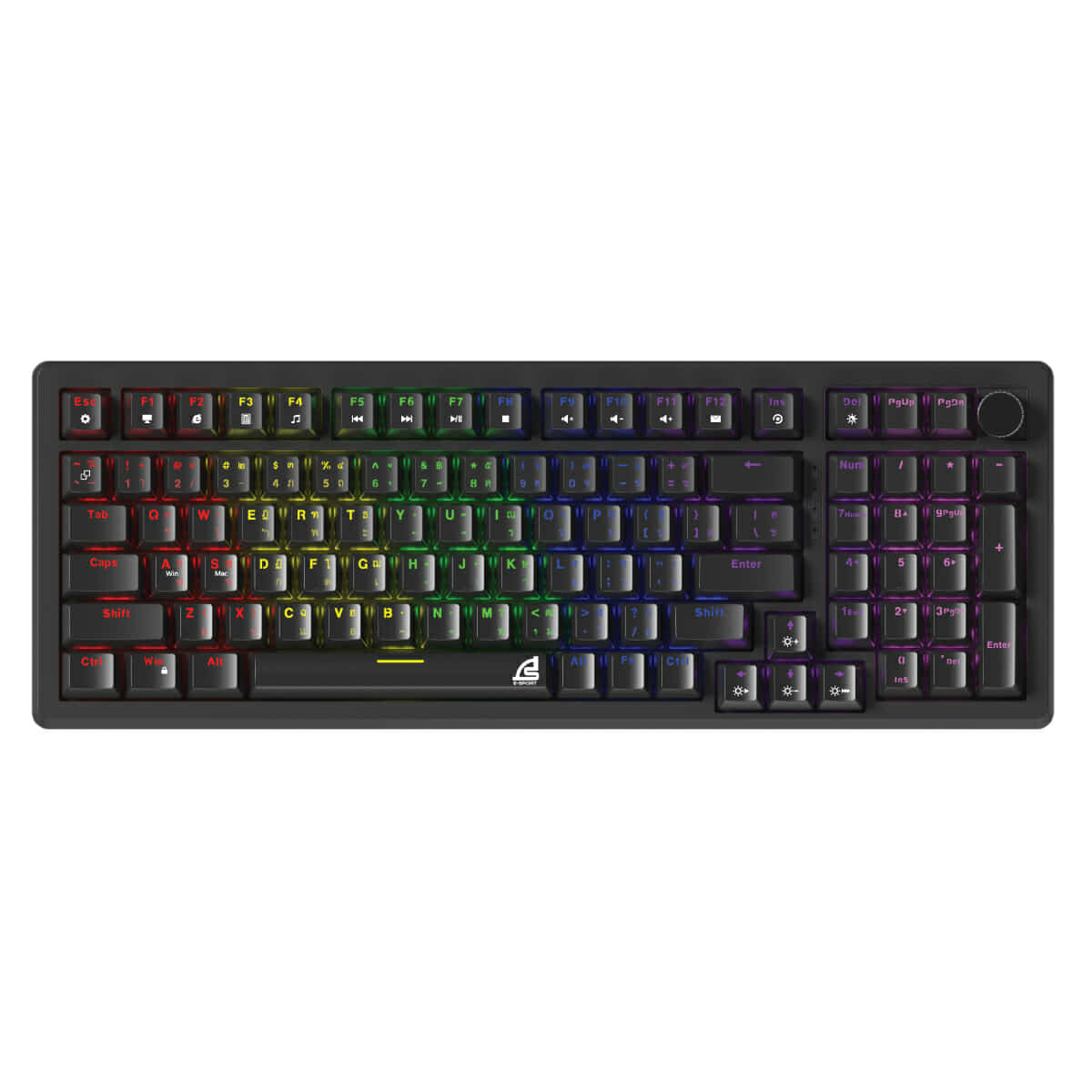 คีย์บอร์ดเกมมิ่ง SIGNO MONOXXI KB-724-R สีดำ (Otemu Red Switch)