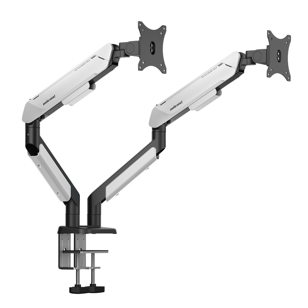 Anda Seat Stealth PRO II Duo A9-2S Ergonomic Monitor Arm Black/White อันดาซีท รุ่น สเตลท์โปรดูโอ A9-2S แขนจับหน้าจอมอนิเตอร์ 2 แขน สีดำ/ขาว