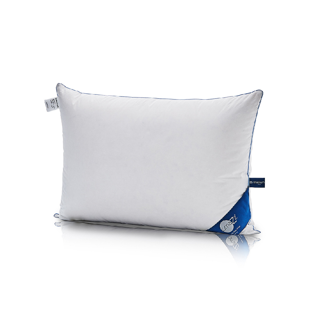 หมอนหนุนขนห่านขาว Omazz รุ่น Noble White Down Pillow - Firm Lux ขนาด : 50×75 cm