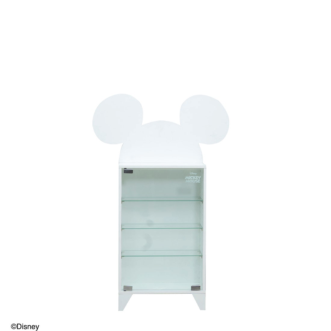 ตู้โชว์บานเปิดกระจก DISNEY รุ่น MICKEY/65T สีขาว